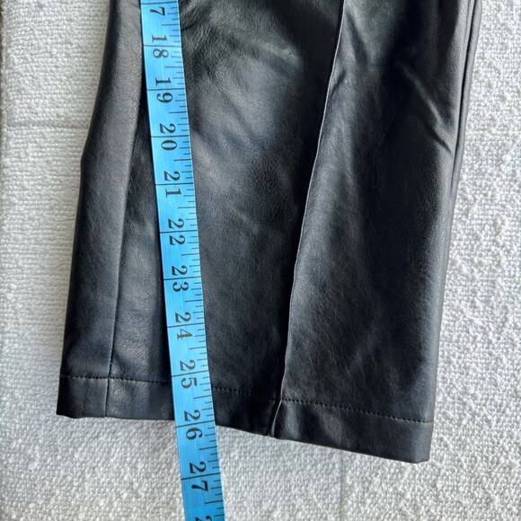 Princess Polly Encore Faux Leather High Rise Pants Black Size 8 - Picture 15 of 15